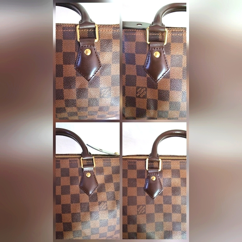 Auth 💞 Louis Vuitton Damier Ebene Speedy 30 - Picture 11 of 14
